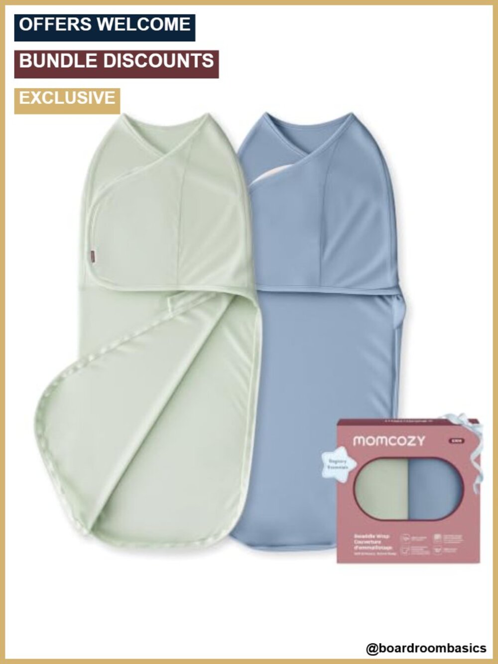 Easy Fastener Swaddle for Infants Bamboo Viscose Cotton Adjustable